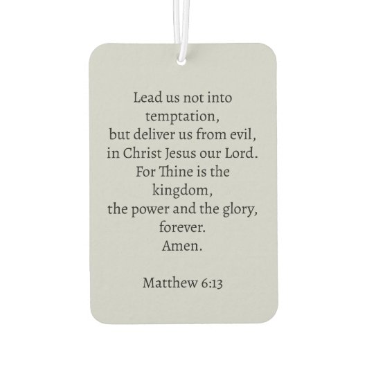 Coptic Cross Autolufterfrischer (Rückseite)