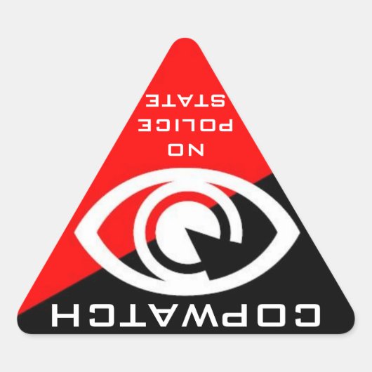 COPWATCH-Aufkleber Dreieckiger Aufkleber (Vorderseite)