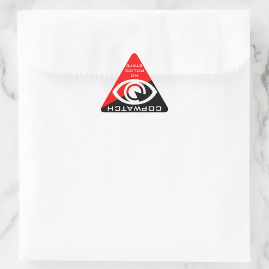 COPWATCH-Aufkleber Dreieckiger Aufkleber (Tasche)