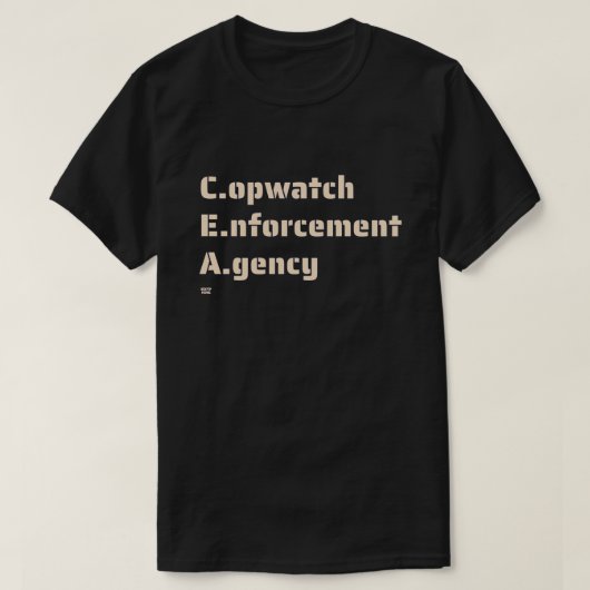 "COPWATCH ENERGY AGENCY" lustige Polizei T-Shirt (Design vorne)