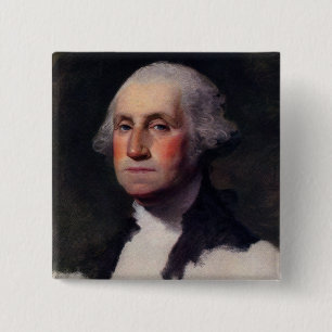 Copy Anthaeneum George Washington, Gilbert Stuart Button