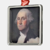 Copy Anthaeneum George Washington, Gilbert Stuart Ornament Aus Metall (Links)