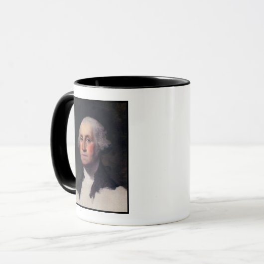 Copy Anthaeneum George Washington, Gilbert Stuart Tasse (Vorderseite Links)