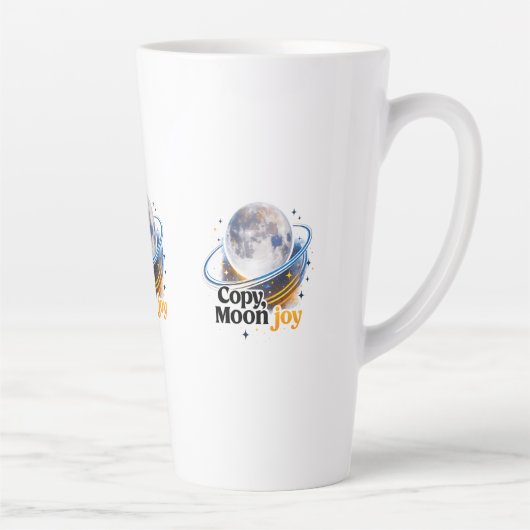 Copy Moon Joy Celestial Planet Graphic MUG Milchtasse (Rechts)