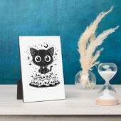 Copy of Cat Skulls Creepy Cute Kitty Goth Black Al Fotoplatte (Seite)