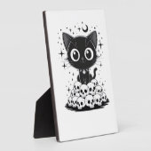 Copy of Cat Skulls Creepy Cute Kitty Goth Black Al Fotoplatte (Seite)