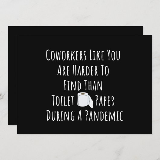 Copy of Coworkers Like You Are Harder To Find Than Ankündigung (Vorne/Hinten)