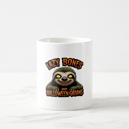 Copy of Lazy Bones and Halloween Groans - Creepy S Kaffeetasse (Mittel)