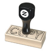 COPY Office Work Business Paper Gummistempel (Stempel)