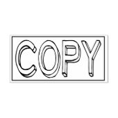 COPY Office Work Business Paper Gummistempel (Prägung)