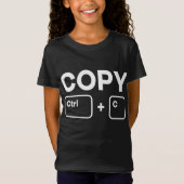 Copy Paste Ctrl-C Ctrl-V Daddy Mommy Children Matc T-Shirt (Vorderseite)