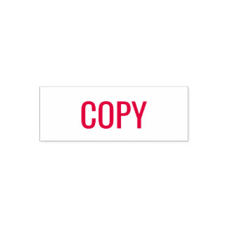 COPY Red Ink Text Business Permastempel