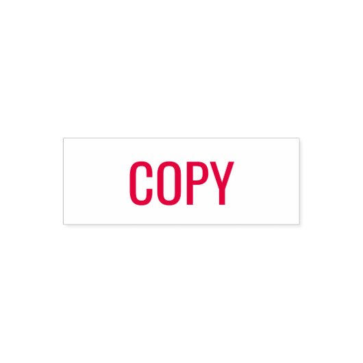 COPY Red Ink Text Business Permastempel (Design)