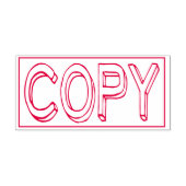 COPY Red Office Work Business Paper Permastempel (Design)