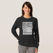 Copy Writer Nutrition Information T-Shirt (Vorne ganz)