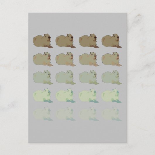 Copybara Capybara Postkarte (Vorderseite)