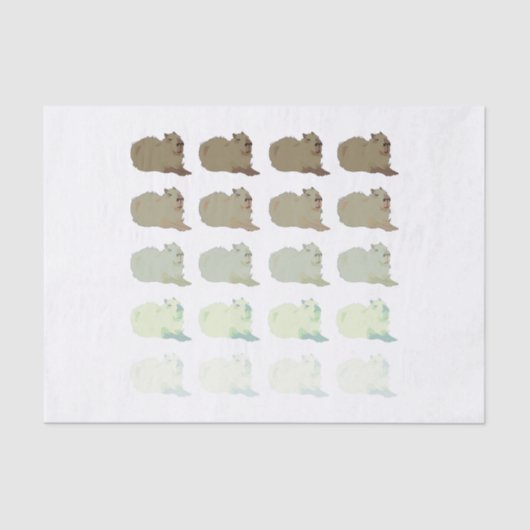 Copybara Capybara Seidenpapier (Vorderseite)