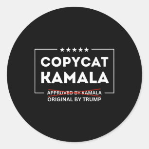 Copycat Kamala keine Steuer auf Tipps Original Runder Aufkleber