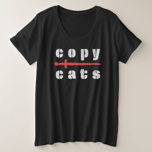 CopyCats Große Größe T-Shirt (Design vorne)