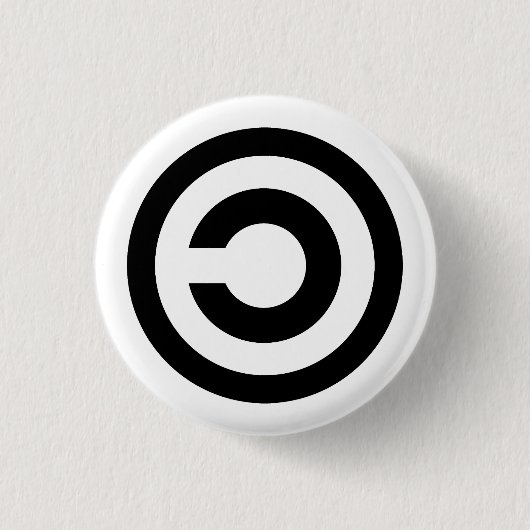 Copyleft Button (Vorderseite)