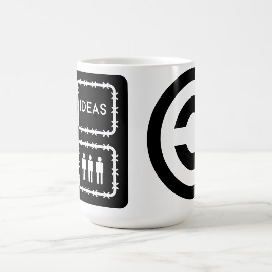 Copyleft Freiheit Kaffeetasse (Mittel)