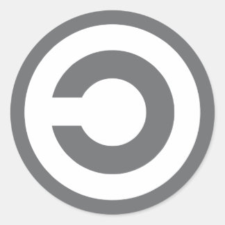 Copyleft - Informationen will frei Runder Aufkleber