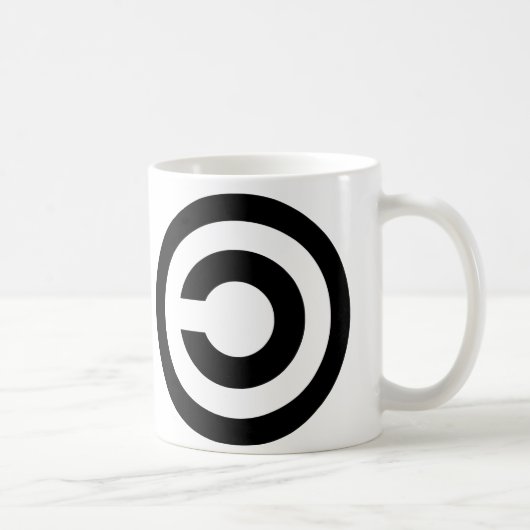 Copyleft - Informationen wollen, um frei zu sein Kaffeetasse (Rechts)