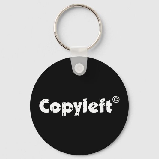 Copyleft Open Source Schlüsselanhänger (Vorderseite)