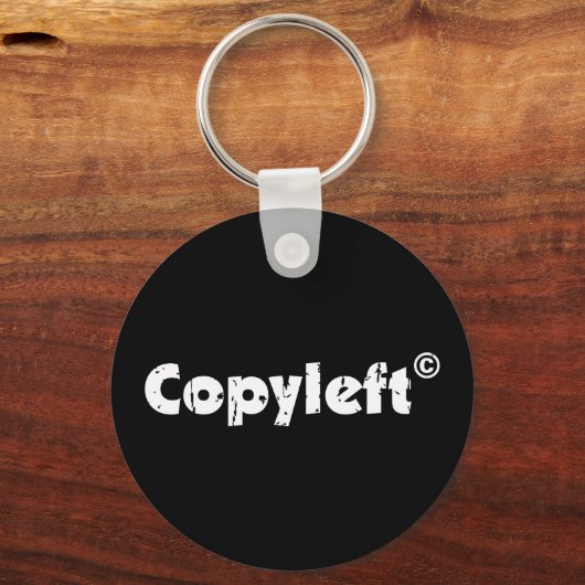 Copyleft Open Source Schlüsselanhänger (Vorderseite)