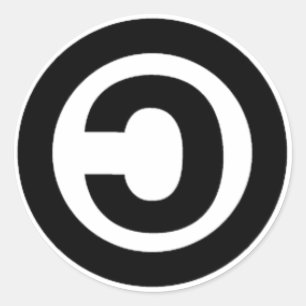 COPYLEFT RUNDER AUFKLEBER