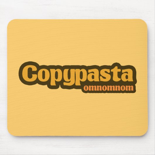 Copypaste omnomnom Internet Spaß Mousepad (Vorne)
