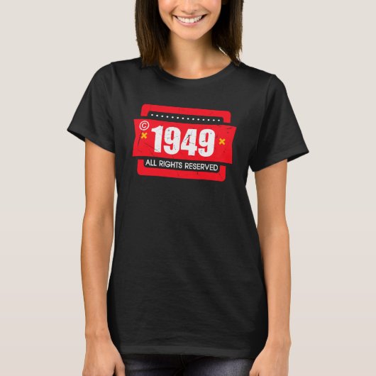 Copyright 1949 All Rights Reserve T-Shirt (Vorderseite)