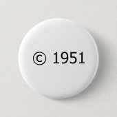 Copyright 1951 button (Vorderseite)