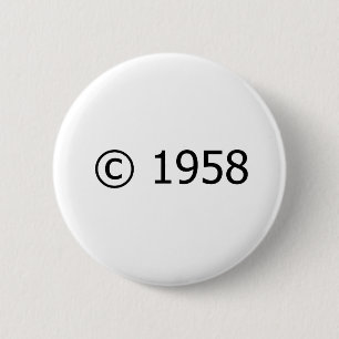 Copyright 1958 button