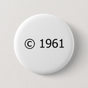 Copyright 1961 button