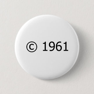 Copyright 1961 button