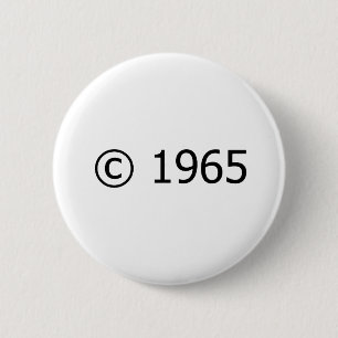 Copyright 1965 button