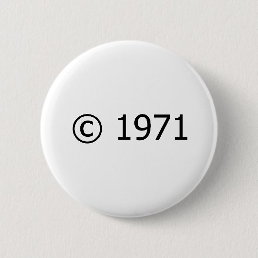 Copyright 1971 button (Vorderseite)