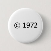 Copyright 1972 button (Vorderseite)