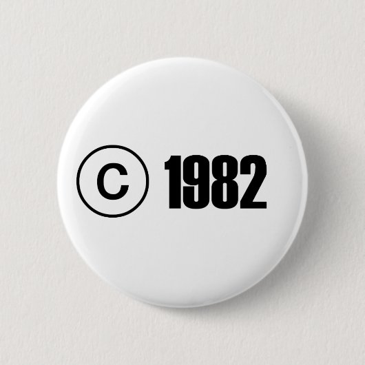 Copyright 1982 button (Vorderseite)