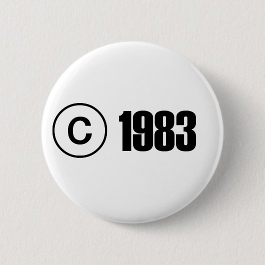 Copyright 1983 button (Vorderseite)