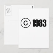 Copyright 1983 postkarte (Vorne/Hinten)