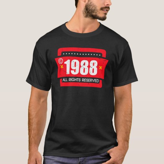 Copyright 1988 All Rights Reserve T-Shirt (Vorderseite)
