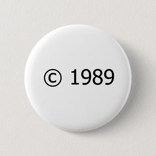 Copyright 1989 button (Vorderseite)