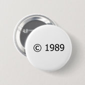 Copyright 1989 button (Vorne & Hinten)