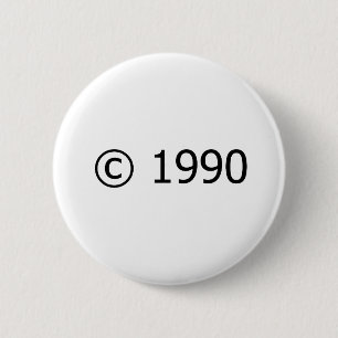 Copyright 1990 button
