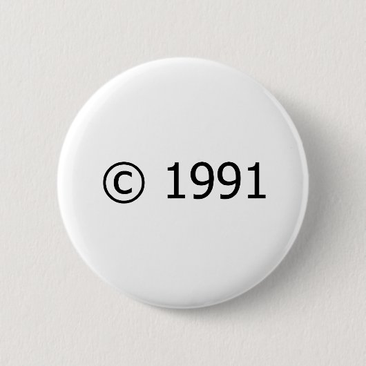 Copyright 1991 button (Vorderseite)
