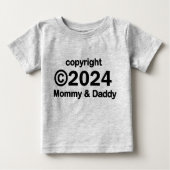 Copyright 2020 Mommy and Daddy Baby T - Shirt (Vorderseite)