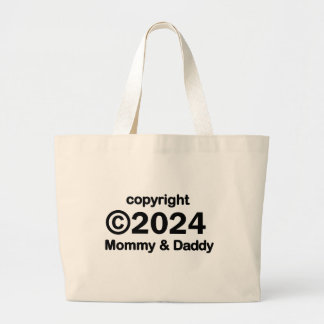 Copyright 2020 Mommy and Daddy Tote Bag Jumbo Stoffbeutel