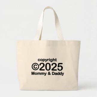 Copyright 2022 Mommy and Daddy Tote Bag Jumbo Stoffbeutel